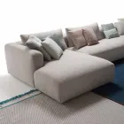 My Home Softly sectional design sofa made in Italy fabric Viadurini