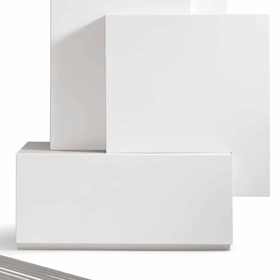 My Home Tetris mobile living room tower design MDF H196cm made in Italy Viadurini