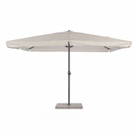4x4 Garden Umbrella with Polyester Cloth and Steel Base - Nastio Viadurini