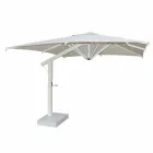 Garden Umbrella in White or Anthracite Aluminum 300x200 cm - Lapillo Viadurini