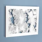 Design Wall Clock in White Wood or Rectangular Taupe - Artifice Viadurini