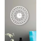 Large and Modern Design Wall Clock in Round Colored Wood - Dandalo Viadurini