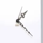 Square White Wooden Wall Clock with Modern Rose Decoration - Bucaneve Viadurini