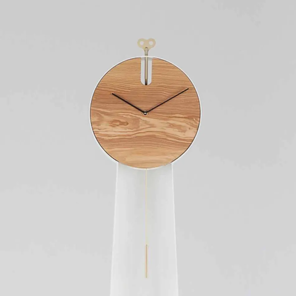 Design Pendulum Clock with Steel Structure Made in Italy - Pendolino Viadurini