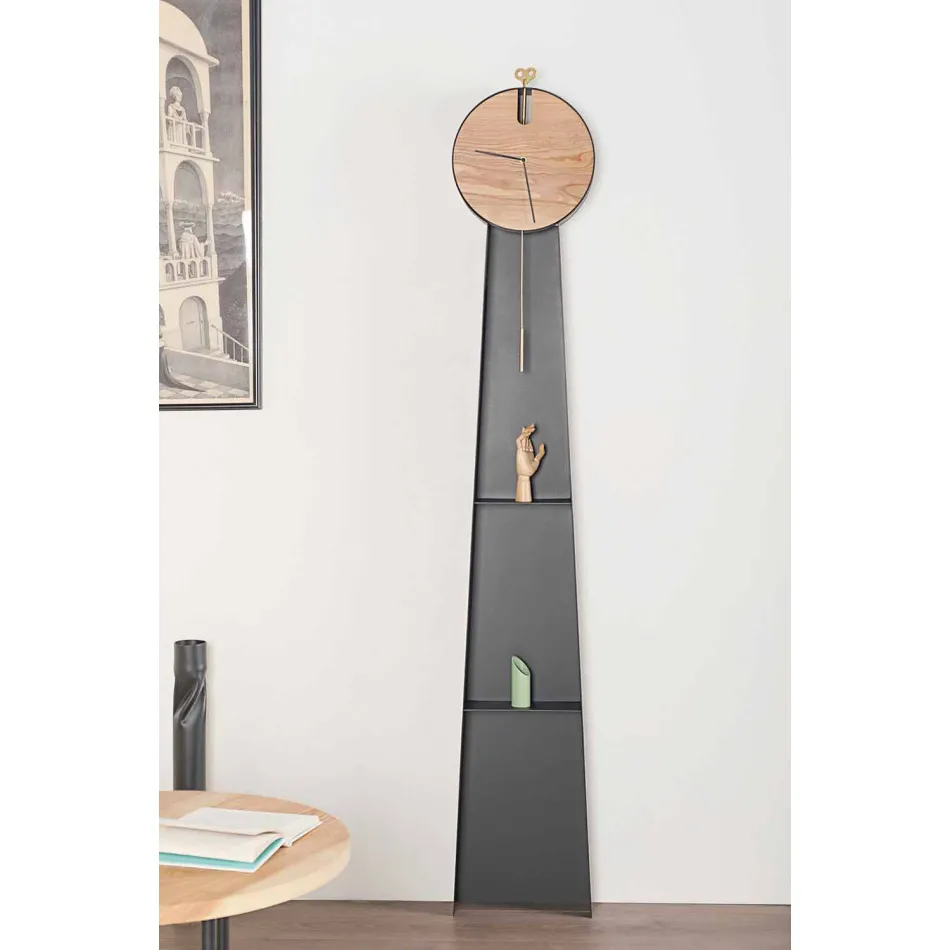 Design Pendulum Clock with Steel Structure Made in Italy - Pendolino Viadurini