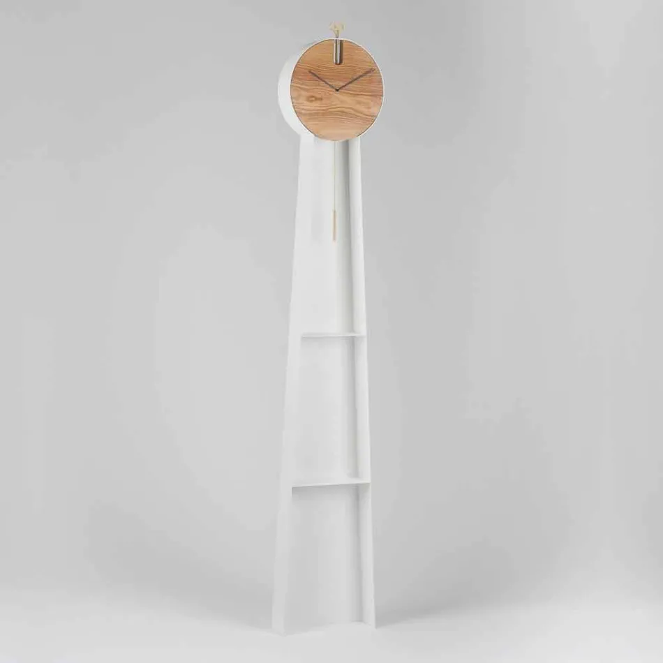 Design Pendulum Clock with Steel Structure Made in Italy - Pendolino Viadurini