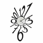 Design Wall Clock in Black Iron or Aluminum Made in Italy - Oceano Viadurini