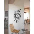 Black Iron or Aluminum Design Wall Clock Made in Italy - Ocean Viadurini