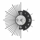 Iron Wall Clock Elegant Design Made in Italy - Aneto Viadurini