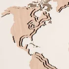 Wooden Wall Clock with Planisphere Design Living Room Decoration - Mappo Viadurini