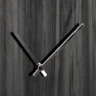 Wall Clock in Oak Wood or Blackboard Laser Engraved Design Round - Kanno Viadurini