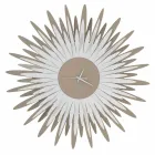 Modern Wall Clock with Iron Shape in Made in Italy - Fuoco Viadurini