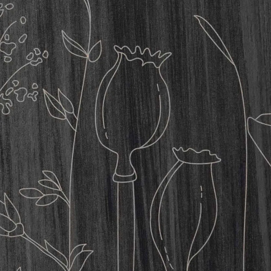 Modern Round Design Wood Wall Clock and Laser Engraving - Florinto Viadurini