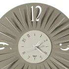 Round Wall Clock in Iron Three-Dimensional Design 2 Colors - Heco Viadurini