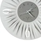 Round Wall Clock in Iron Three-Dimensional Design 2 Colors - Heco Viadurini