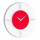 Round Wall Clock in Methacrylate and Aluminum Made in Italy - Syria Viadurini