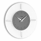 Round Wall Clock in Methacrylate and Aluminum Made in Italy - Syria Viadurini
