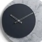 Elara Round Wall Clock in Printed Methacrylate Made in Italy Viadurini