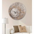 Modern design wall clock Eccli on two levels, made in Italy