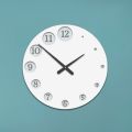 Wooden Clock with Gradually Enlarging Numbers Made in Italy - Kenya