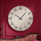 Round Wall Clock in Mirrored Crystal Made in Italy - Gear Viadurini