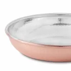 Hand Tinned Copper Round Frying Pan with Handle and Lid 28 cm - Gianluigi Viadurini