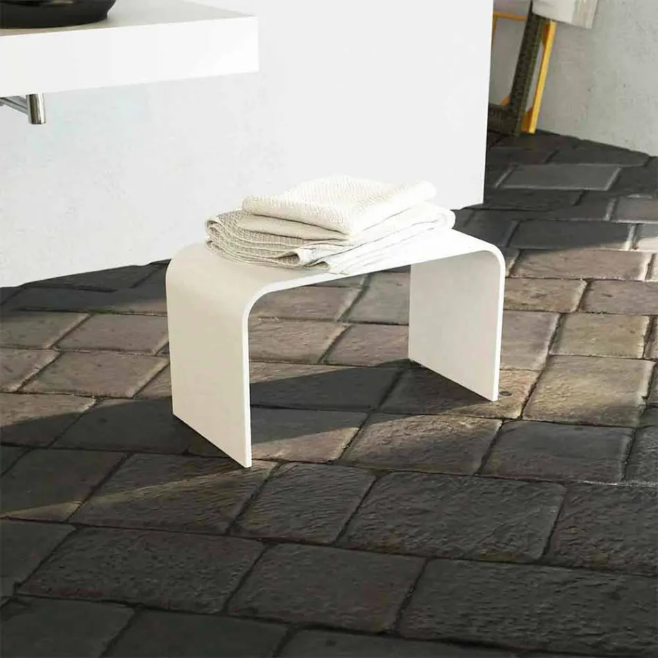 Modern design long bath bench produced in Italy Recanati Viadurini