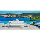 Varaschin System outdoor bench in design painted aluminum Viadurini