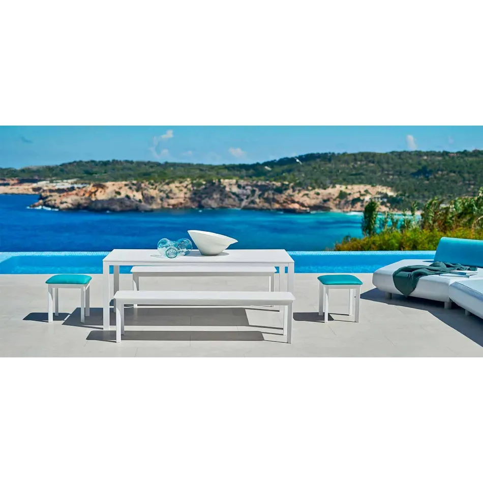 Varaschin System outdoor bench in design painted aluminum Viadurini