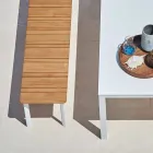 Varaschin System outdoor bench in design painted aluminum Viadurini