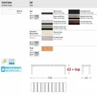 Varaschin System outdoor bench in design painted aluminum Viadurini