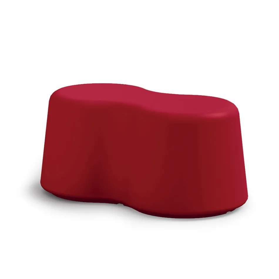 Wavy Indoor Bench in Colored Polyethylene Made in Italy - Marion Viadurini