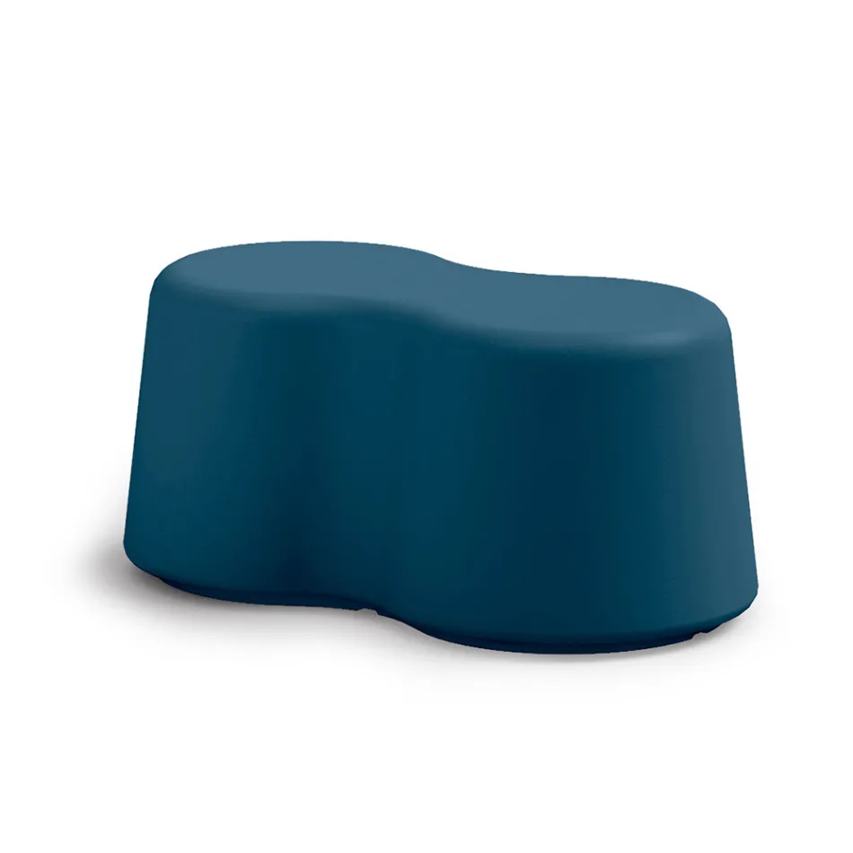 Wavy Indoor Bench in Colored Polyethylene Made in Italy - Marion Viadurini