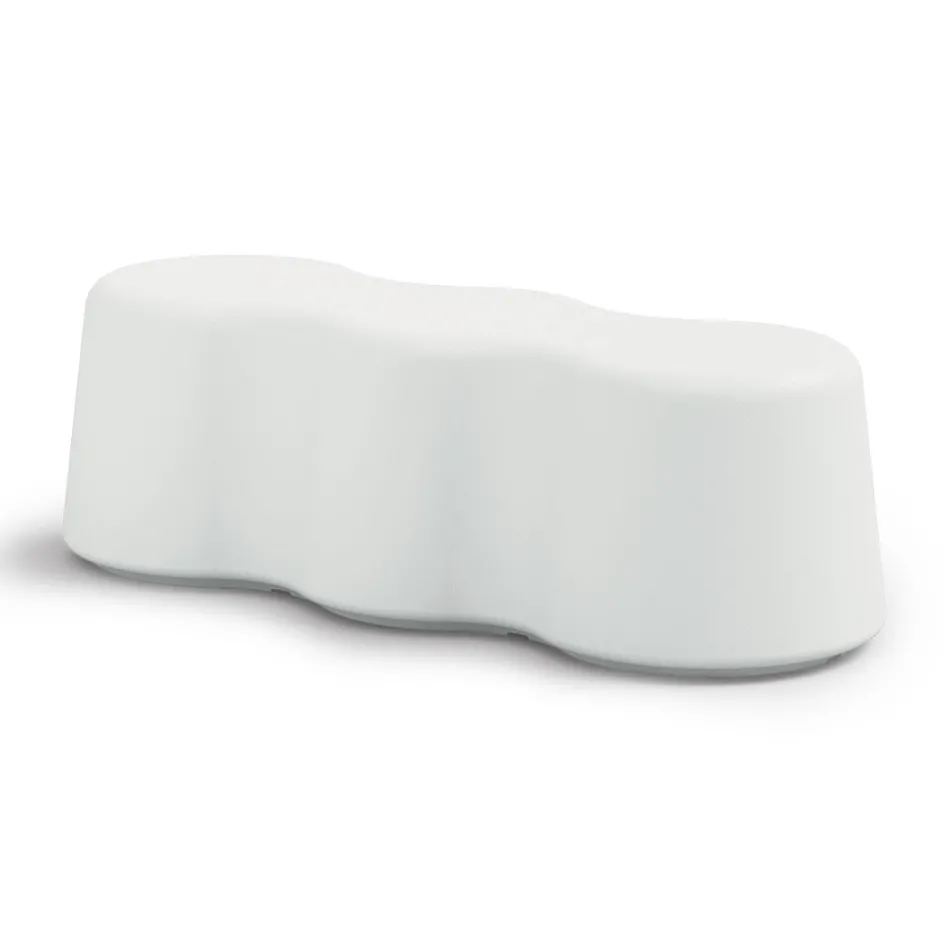 Wavy Indoor Bench in Colored Polyethylene Made in Italy - Marion Viadurini