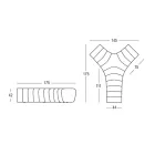 Luminous Garden Bench in Polyethylene with LED Made in Italy - Galatea Viadurini