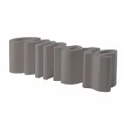 Colorful design bench Slide Love modern made in Italy Viadurini