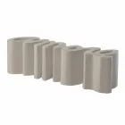 Colorful design bench Slide Love modern made in Italy Viadurini