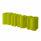 Colorful design bench Slide Love modern made in Italy Viadurini