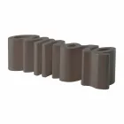 Colorful design bench Slide Love modern made in Italy Viadurini