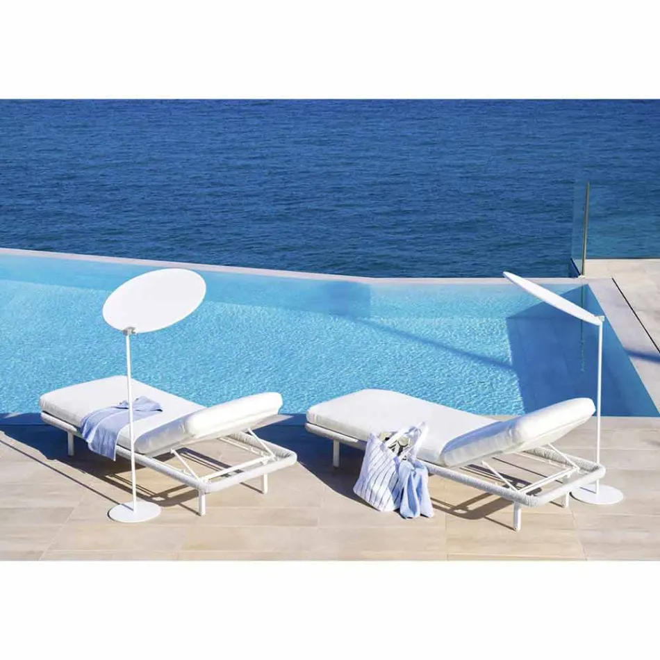 Fabric Parasol with Aluminum Structure - Emma Sunscreen by Varaschin Viadurini
