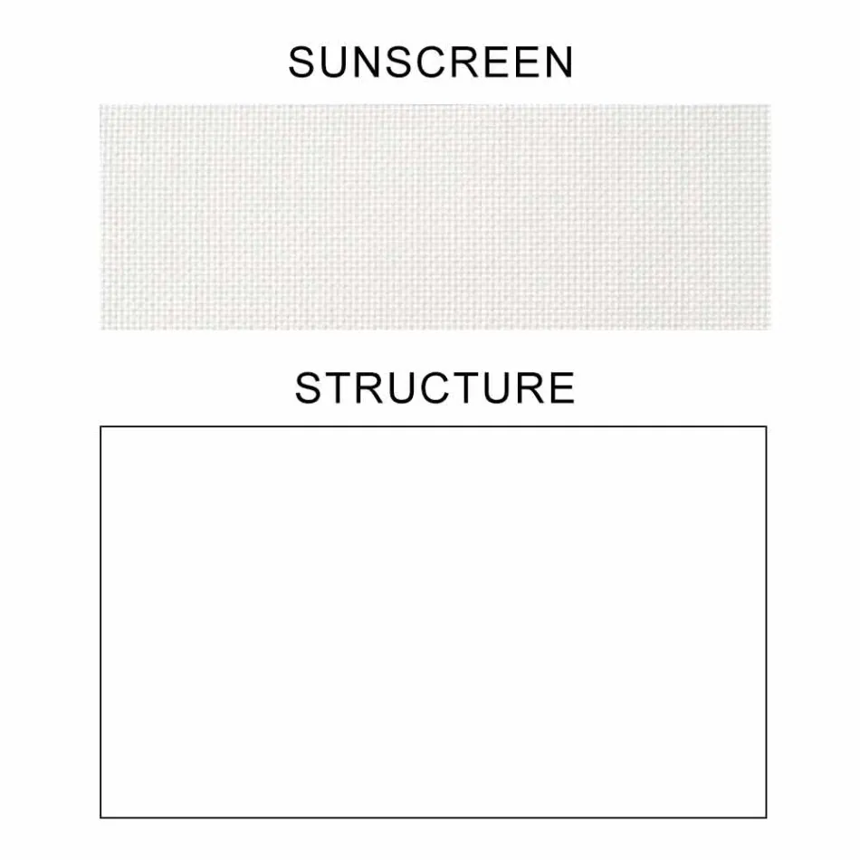 Fabric Parasol with Aluminum Structure - Emma Sunscreen by Varaschin Viadurini