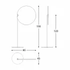 Fabric Parasol with Aluminum Structure - Emma Sunscreen by Varaschin Viadurini