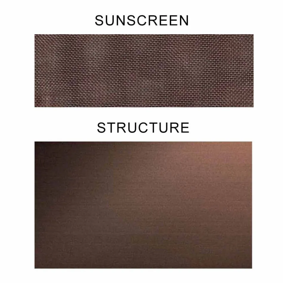 Fabric Parasol with Aluminum Structure - Emma Sunscreen by Varaschin Viadurini