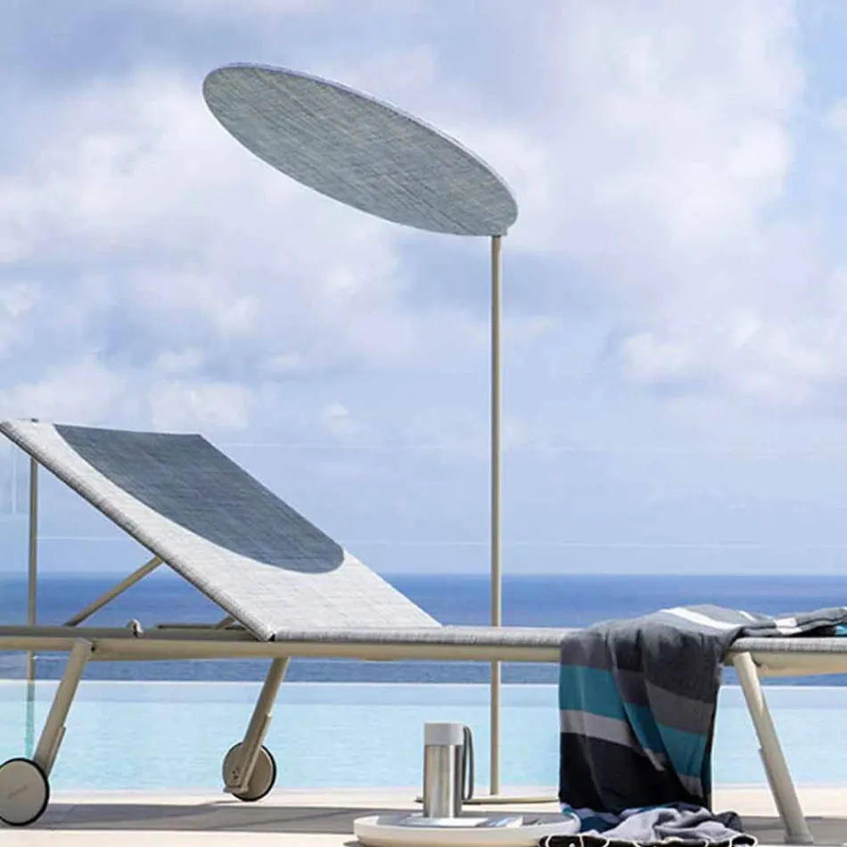 Fabric Parasol with Aluminum Structure - Emma Sunscreen by Varaschin Viadurini
