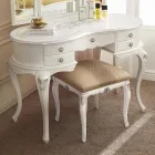 Classic Wooden Makeup Comb with Mirror Made in Italy - Cambrige Viadurini