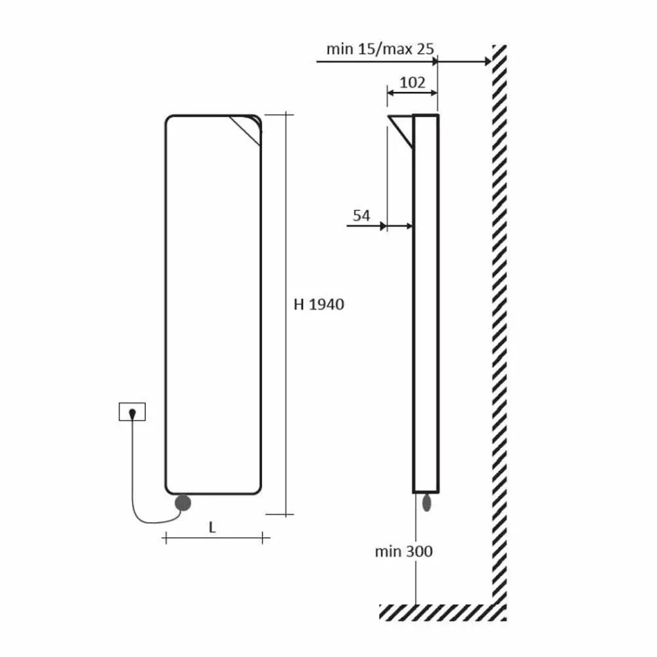 Modern Design Electric Radiant Plate up to 1000 W - Book Viadurini