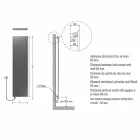 Wall Electric Radiant Plate in Steel with 1000 Watt - Kelvin Decoration Viadurini