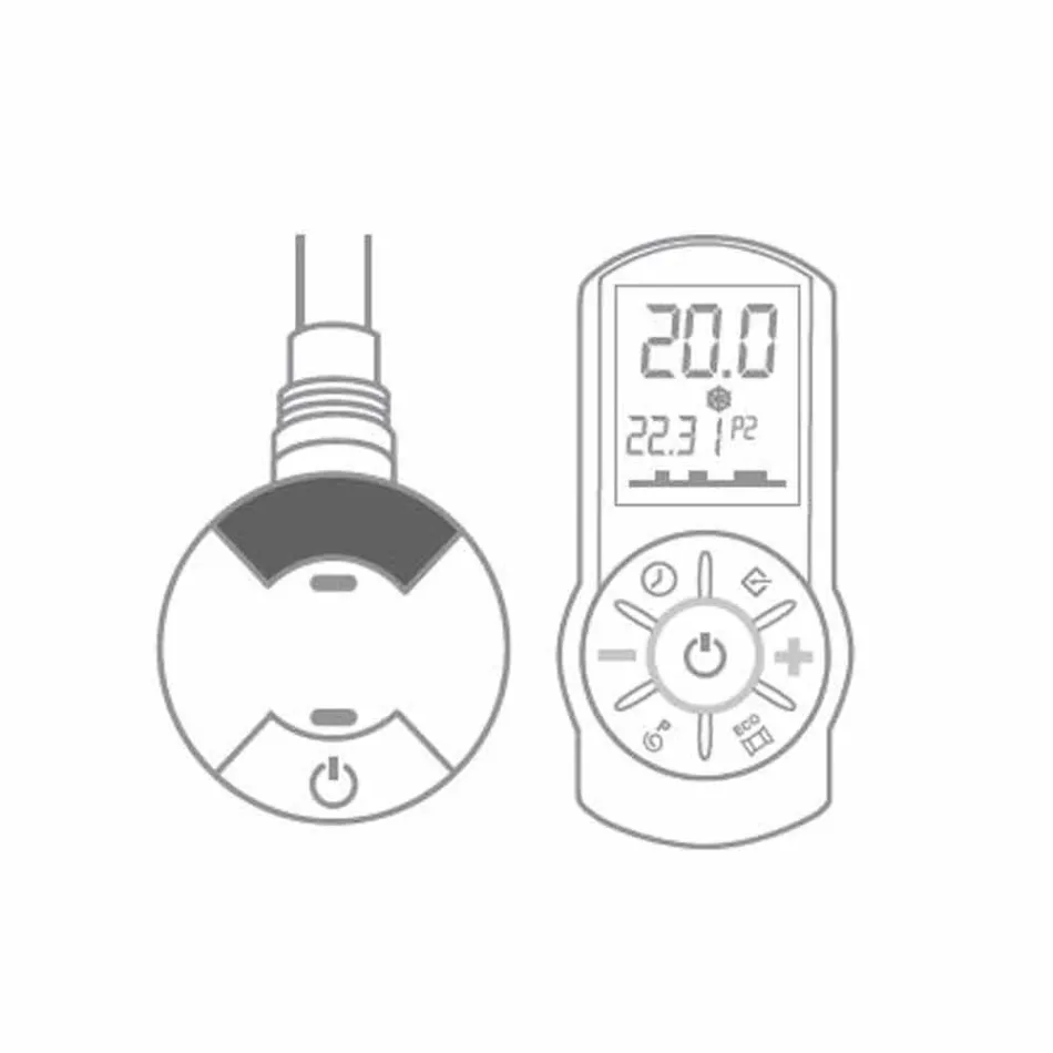 Wall Electric Radiant Plate in Steel with 1000 Watt - Kelvin Decoration Viadurini