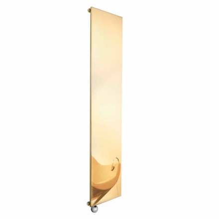 Vertical Electric Radiant Plate in Gold Modern Design up to 1000 W - Ice Viadurini