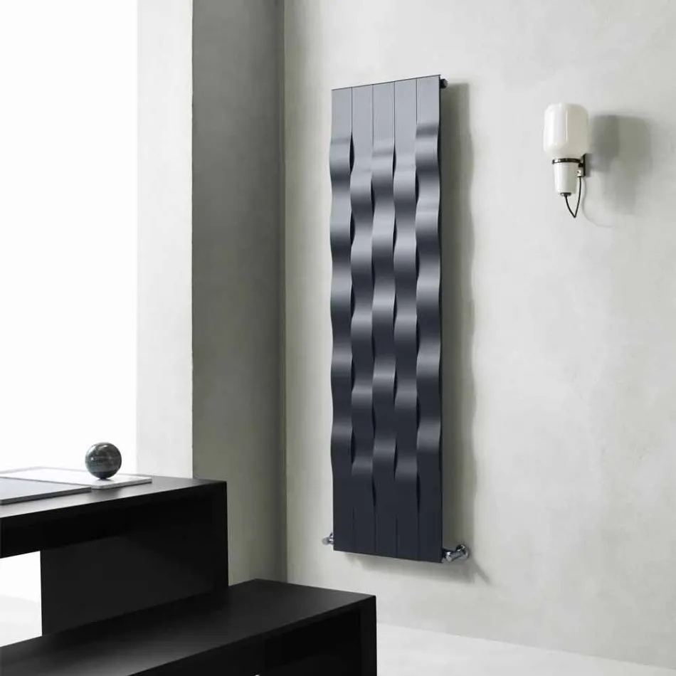 Vertical Design 5 Bar Steel Radiant Plate up to 1003 Watt - River Viadurini